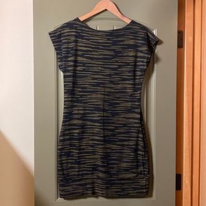 FluffyCo | gold and black zebra mini dress | M